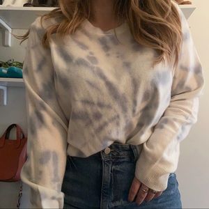 NEW UNWORN TIE DYE CASHMERE SWEATER